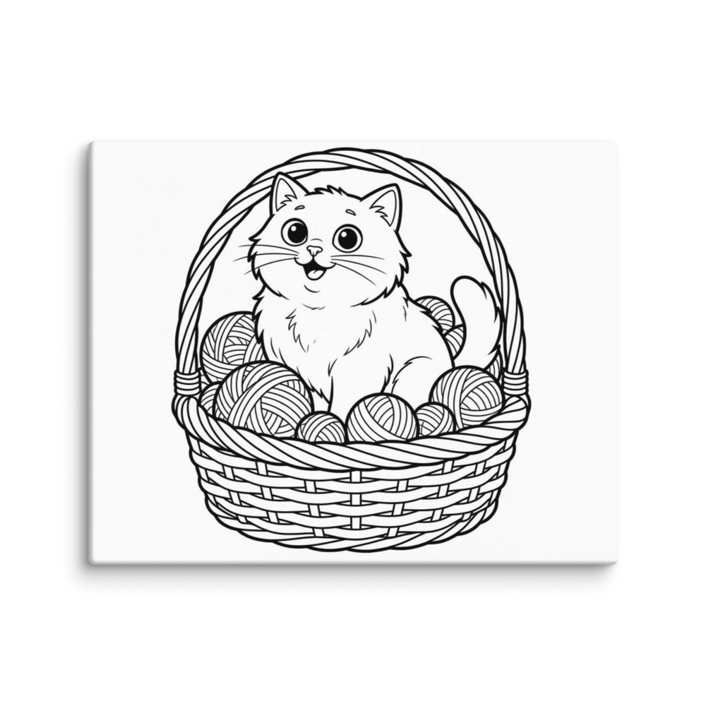 Custom coloring canvas from your photo — Color: Default, Size: 8″×10″