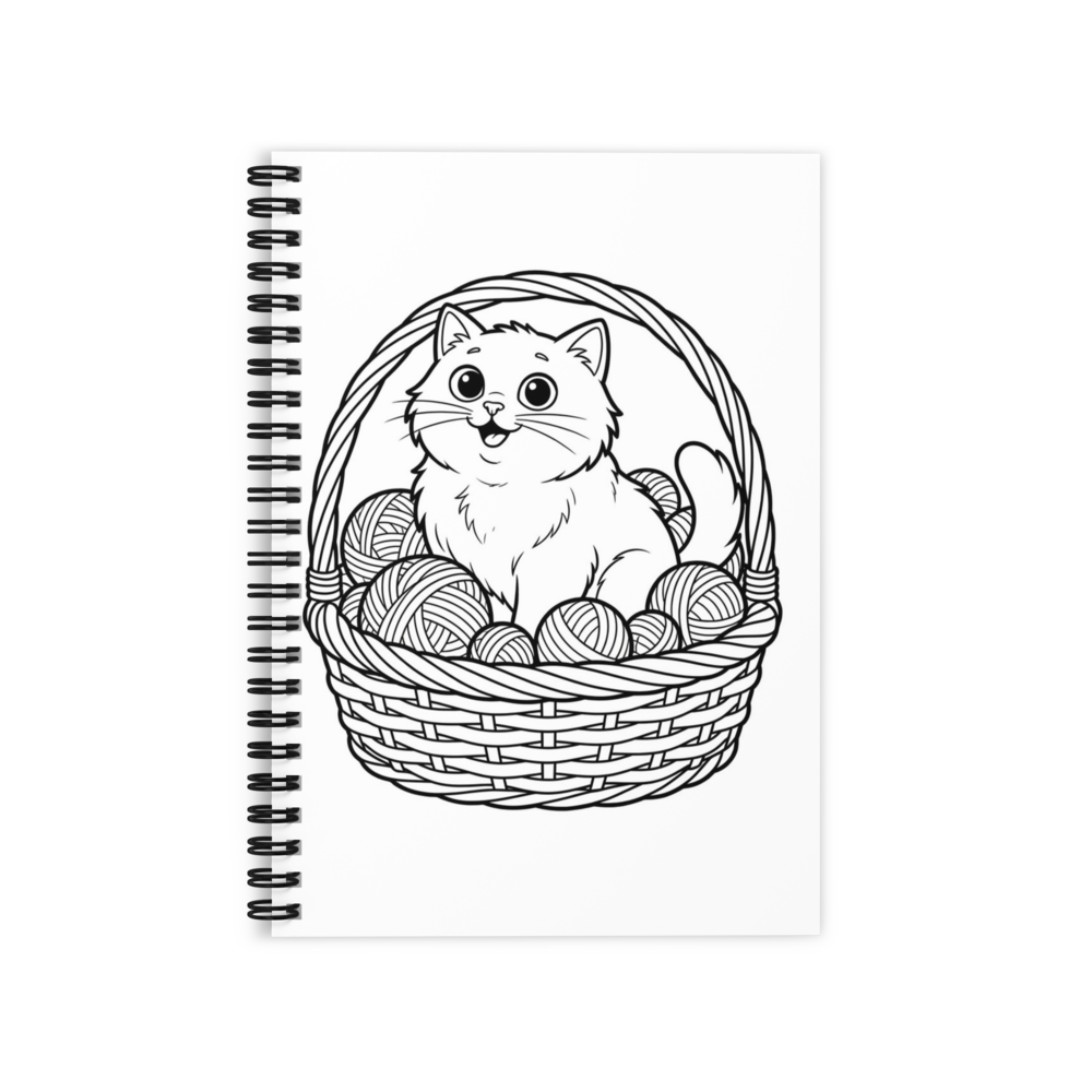 Custom line-art spiral notebook from your photo — Color: Default, Size: One size