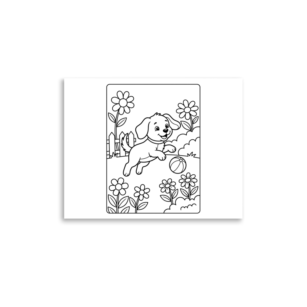 Custom coloring poster from your photo — Color: Default, Size: 11″×14″